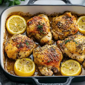 Greek Lemon Chicken Recipe - sandyrecipes.com