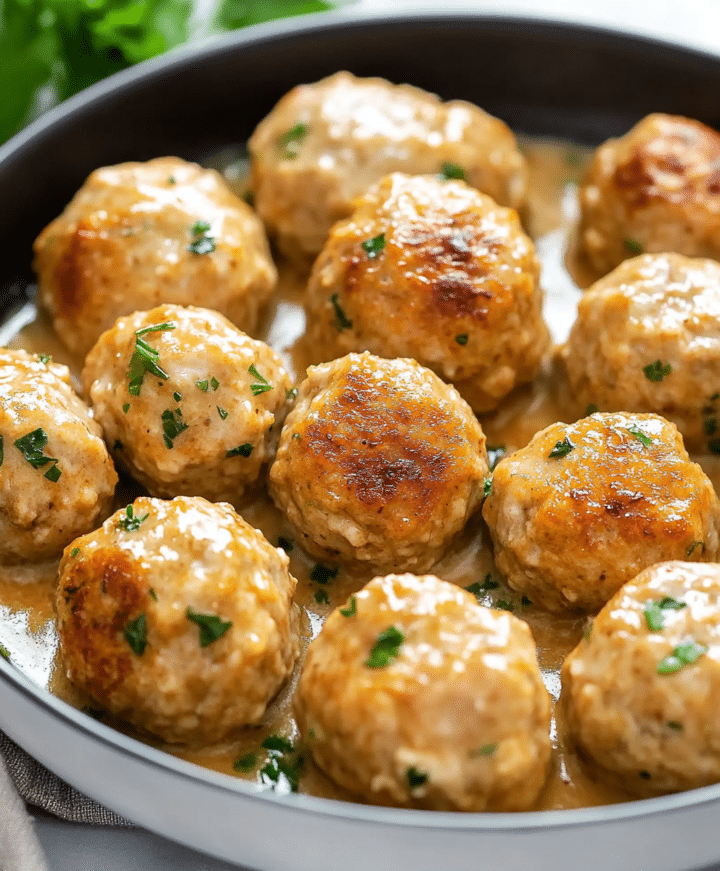 Chicken Meatballs Recipe - sandyrecipes.com