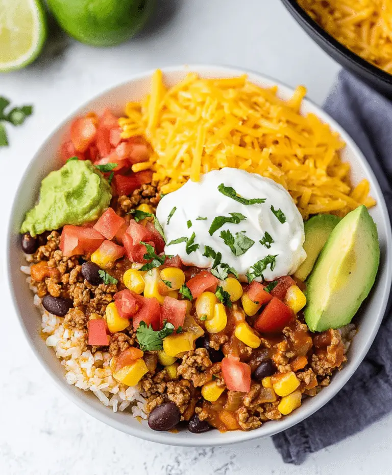 Easy Beef Burrito Bowl Recipe