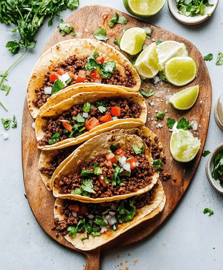 Crispy Ground Beef Tacos Recipe