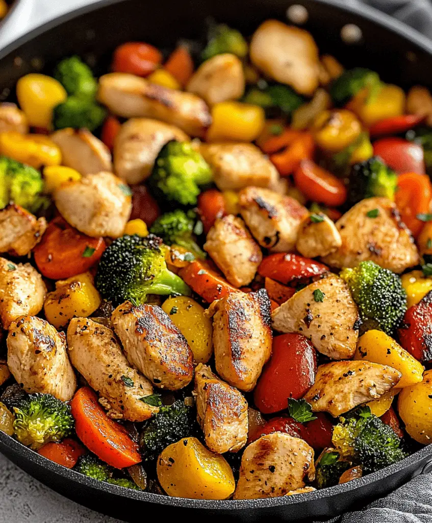 Healthy Chicken And Vegetables Skillet Recipe