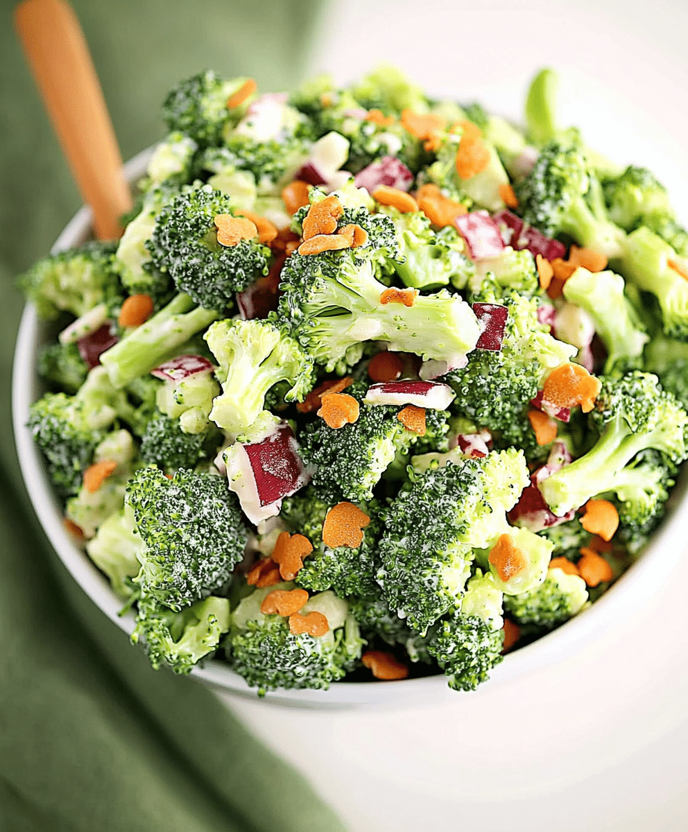 Easy Broccoli Salad Recipe - sandyrecipes.com